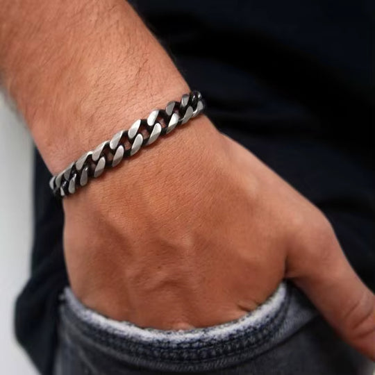 18K Dubai Bracelet Vintage Cuban Stainless Steel Jewelry | DAILY DRIPZ