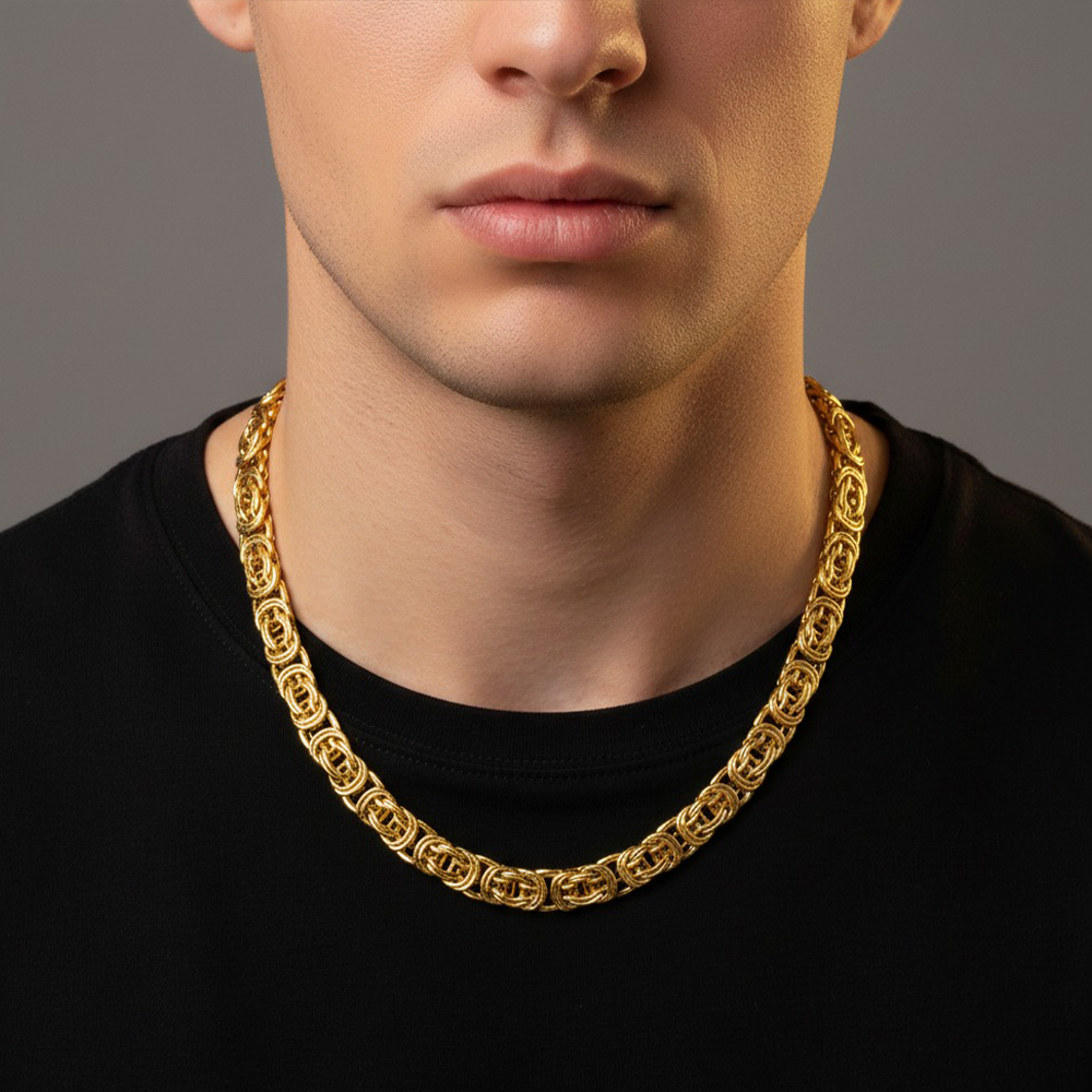 18K Paris Chain – Luxury Byzantine Stainless Steel | DAILY DRIPZ