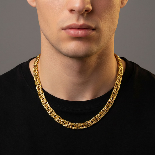 18K Paris Chain – Luxury Byzantine Stainless Steel | DAILY DRIPZ