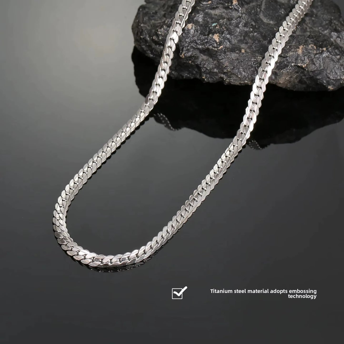 18K London Chain Sterling Silver Geometric Necklace | DAILY DRIPZ