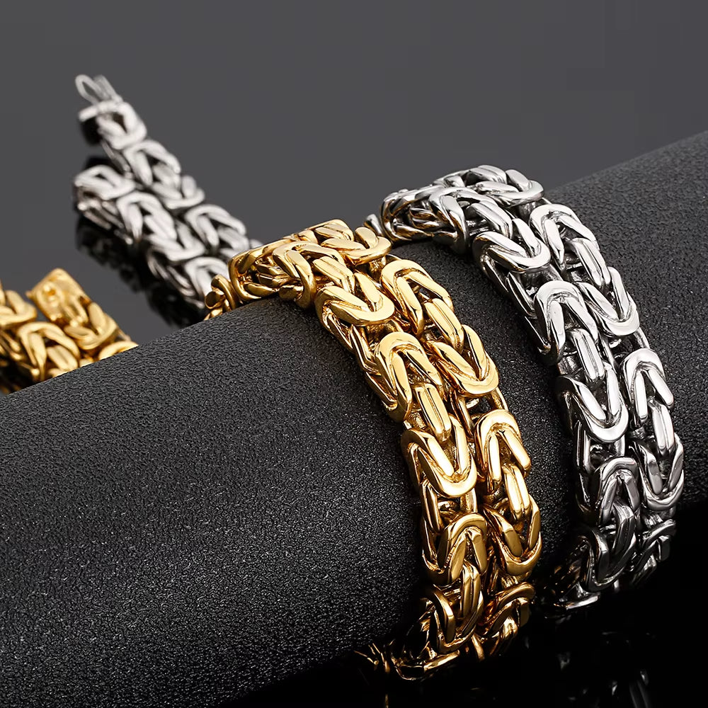 18K Paris Chain – Luxury Byzantine Stainless Steel | DAILY DRIPZ