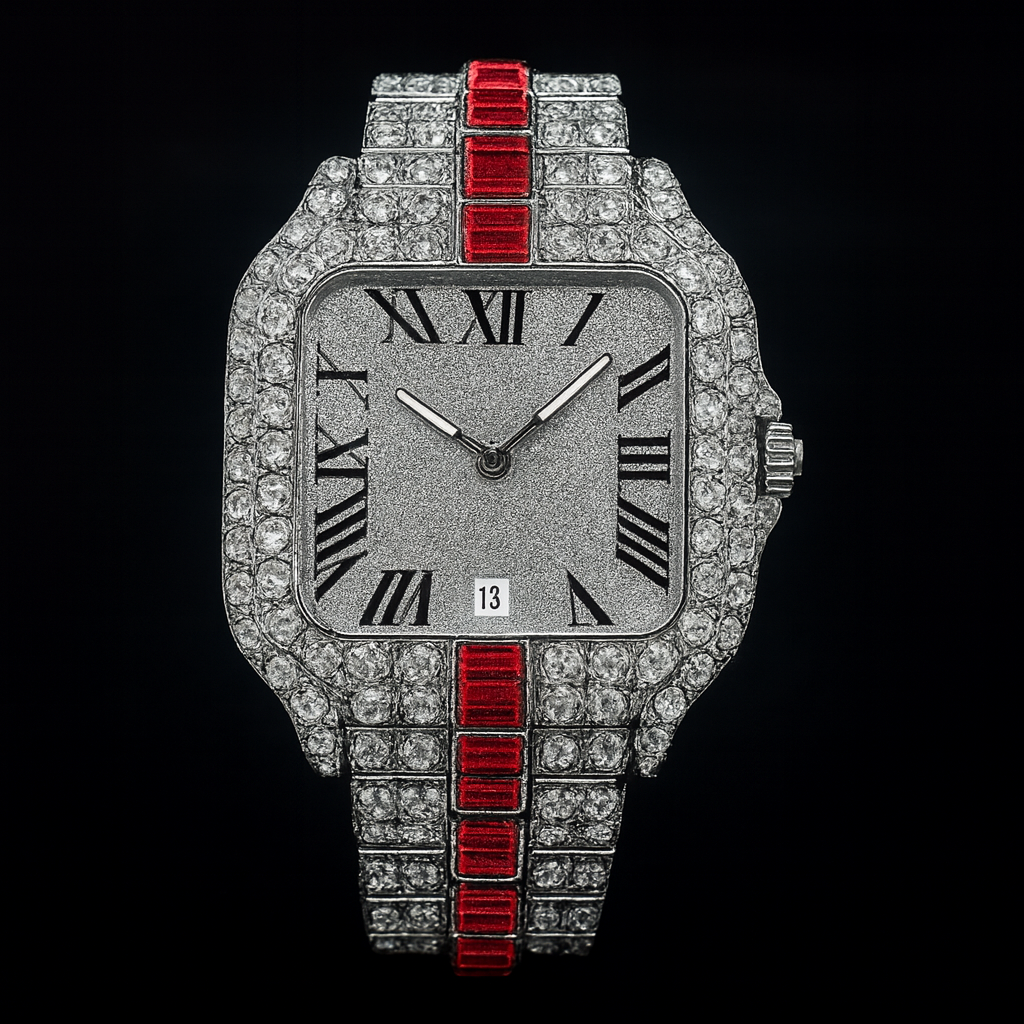 18K Miami Watch – Luxury Stainless Steel Timepiece | DAILY DRIPZ