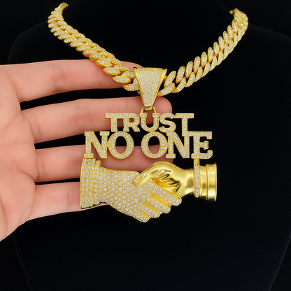 18K No Trust Pendant