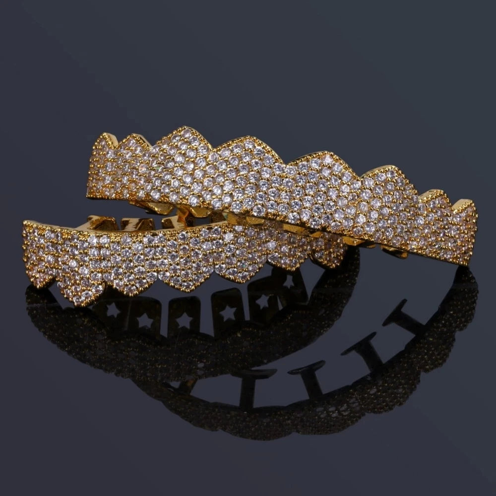 18K Icy Teeth Grillz
