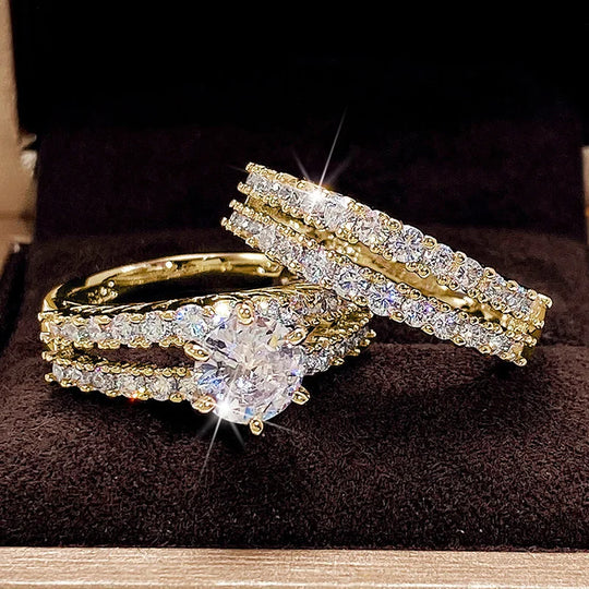 18K Diamond Ring Set