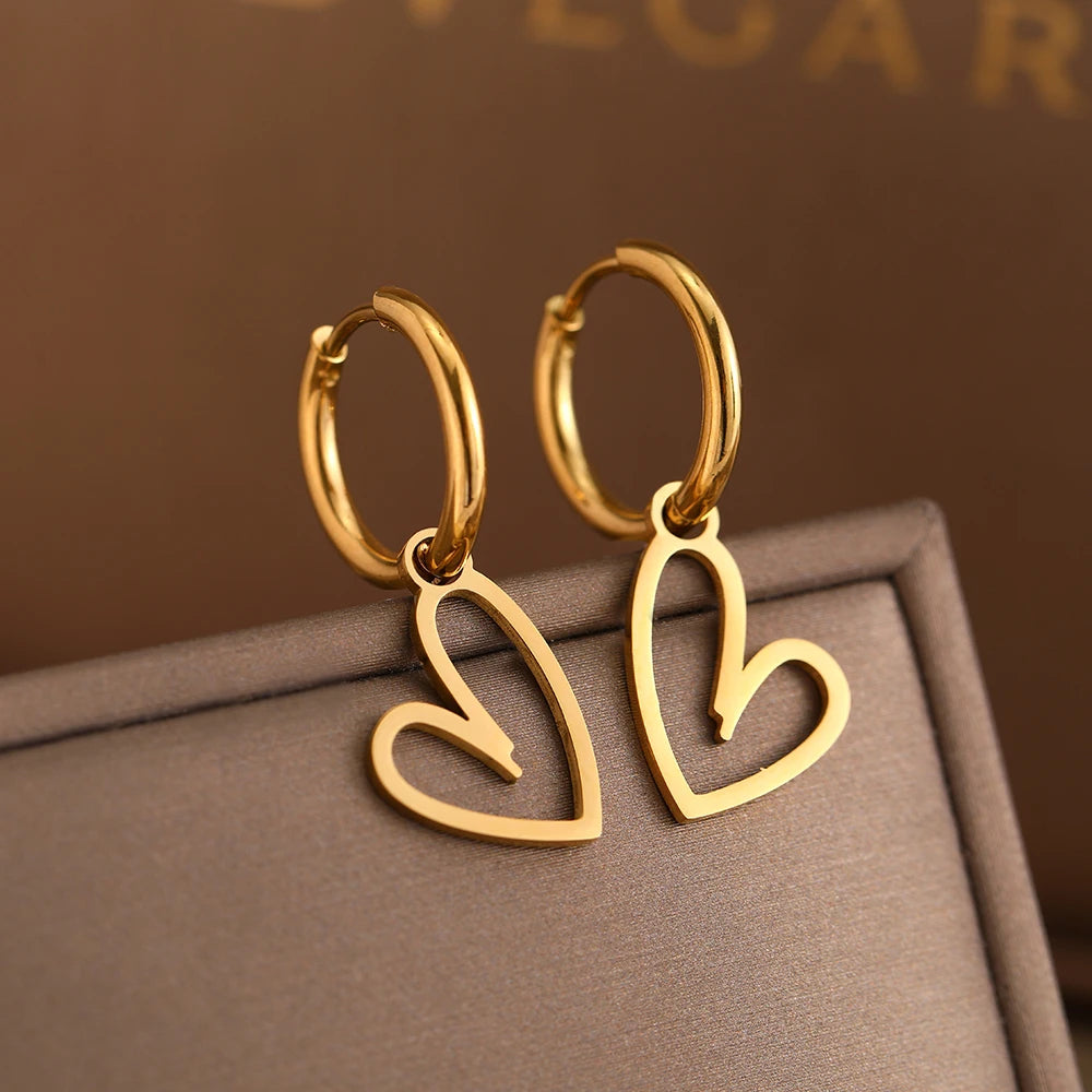 Double Heart Earrings