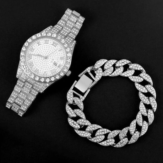 18K Drip Watch & Bracelet