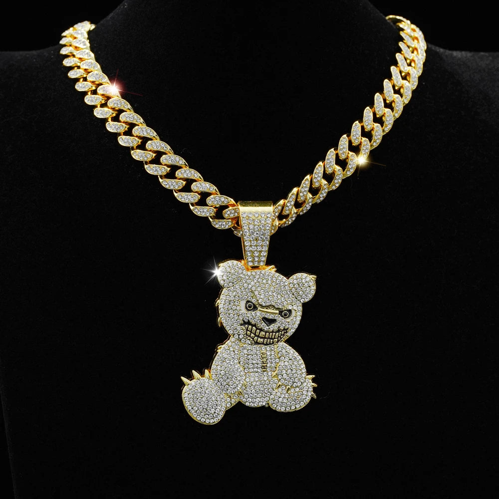 18K Bear Pendant