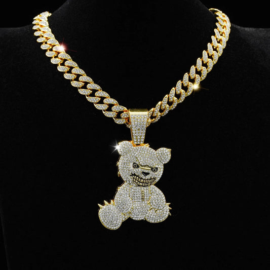 18K Bear Pendant