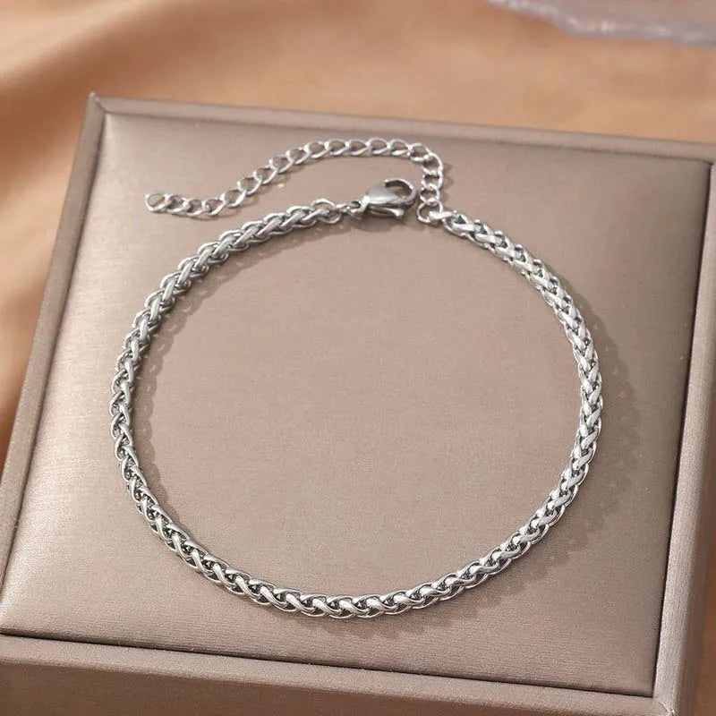 18K London Bracelet Twisted Steel Unisex Jewelry | DAILY DRIPZ