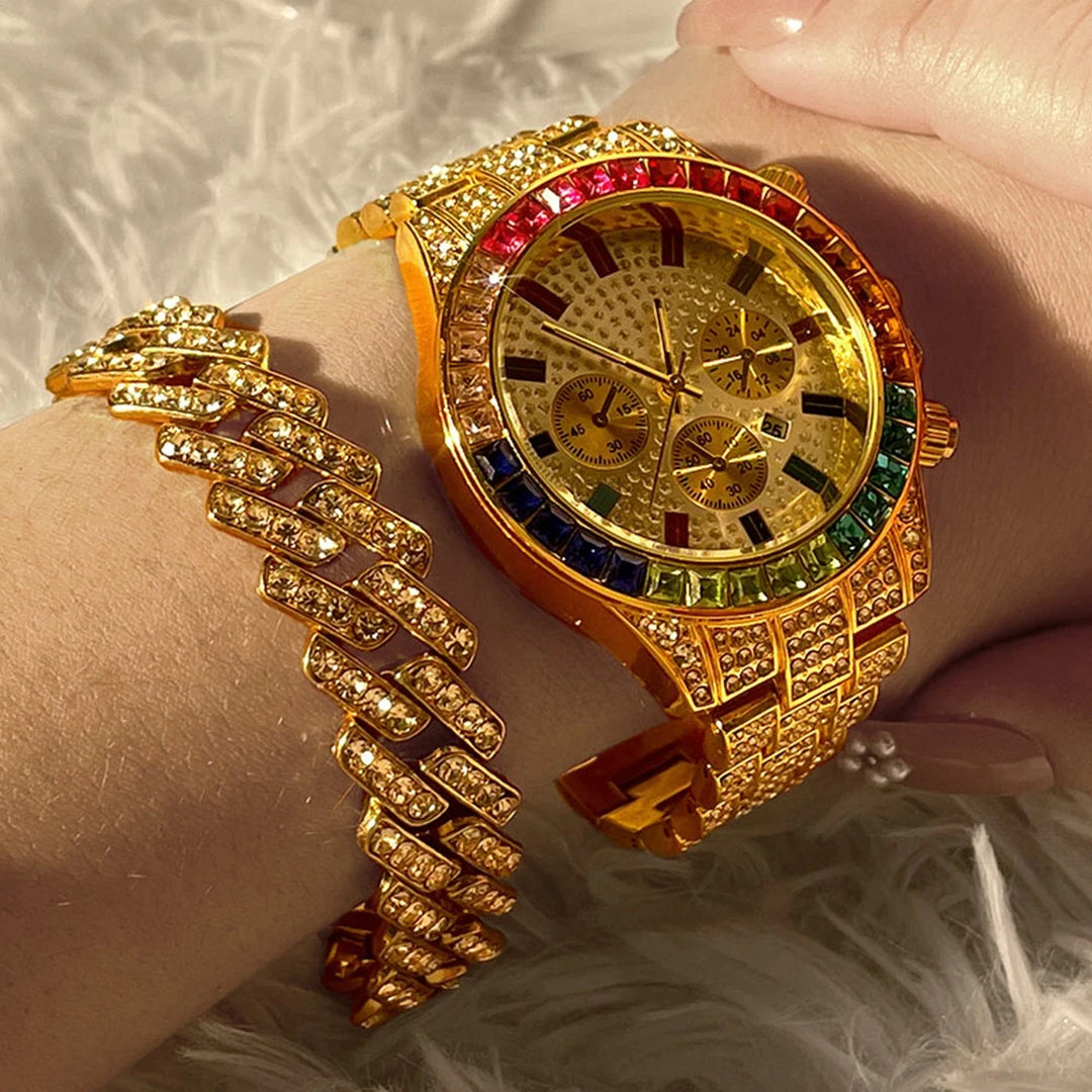 18K Rainbow Bracelet & Watch