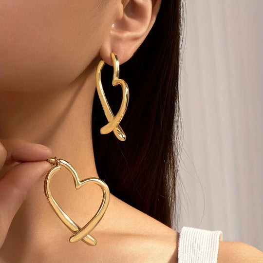 Love Earrings for Women - Golden & Silver | DRIP YOUR STYLE