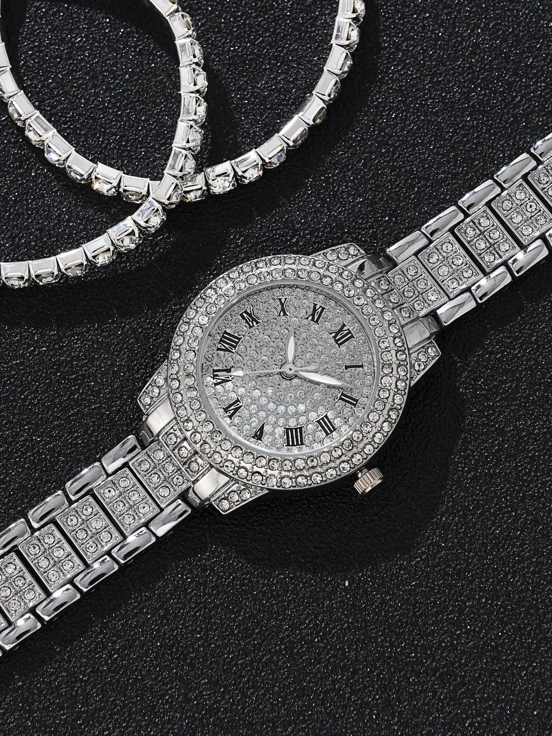 18K Platinum Bracelet & Watch