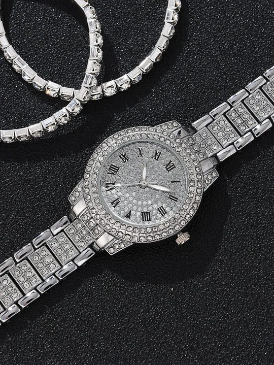 18K Platinum Bracelet & Watch