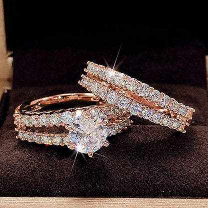18K Diamond Ring Set