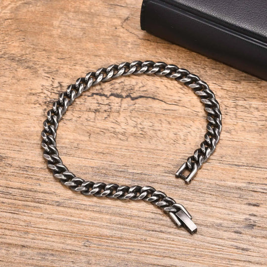 18K Dubai Bracelet Vintage Cuban Stainless Steel Jewelry | DAILY DRIPZ