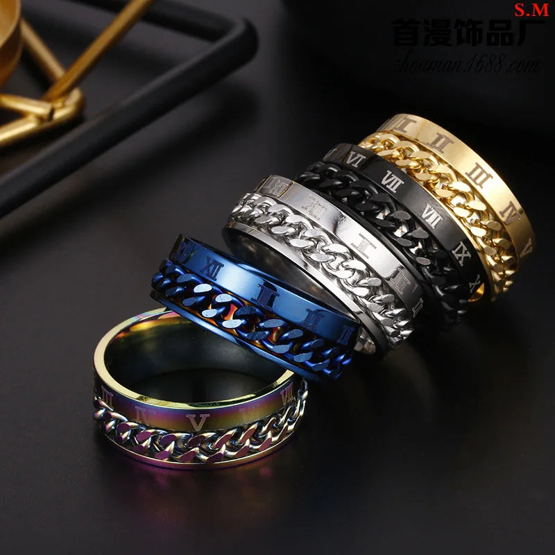 Stainless Steel Fidget Ring