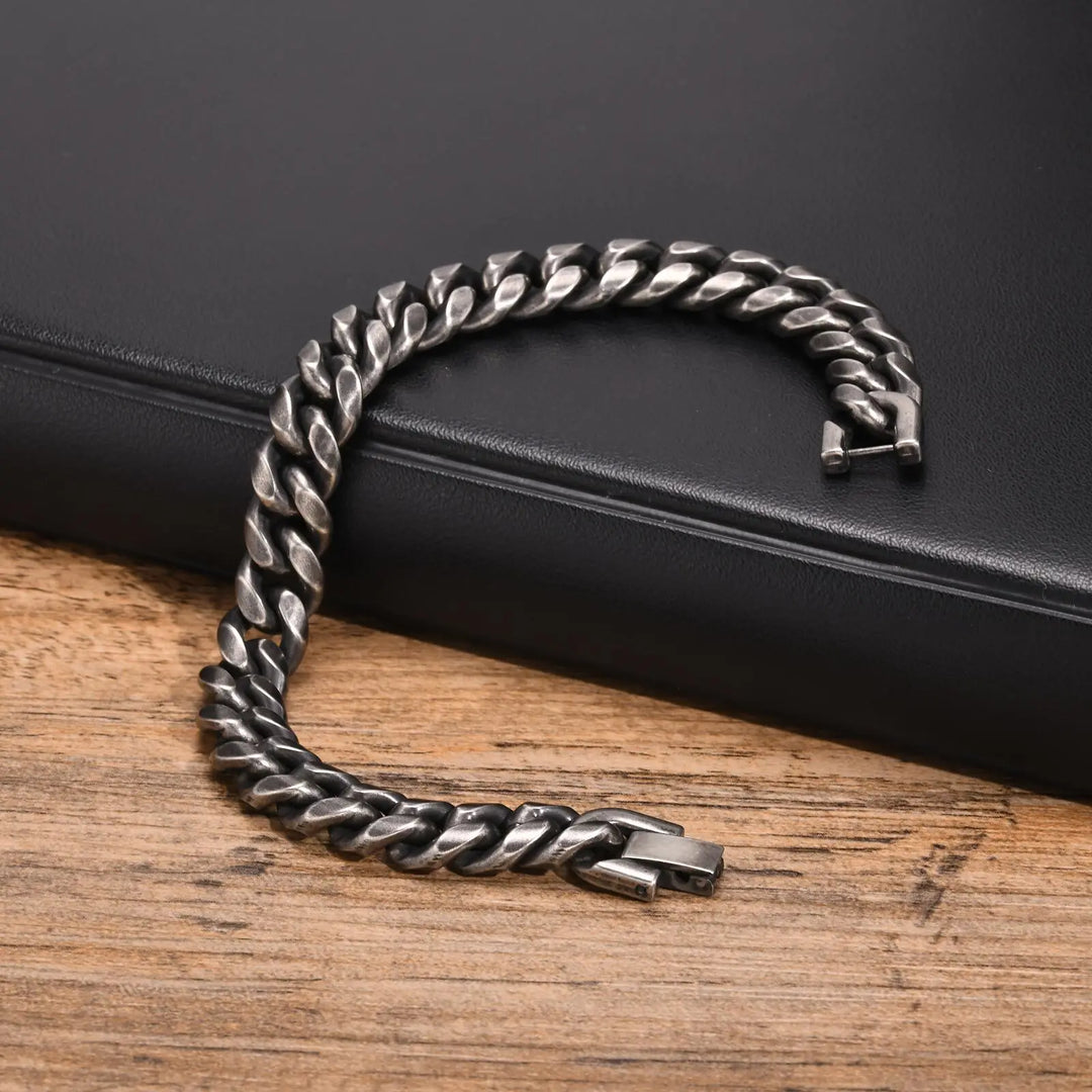 18K Dubai Bracelet Vintage Cuban Stainless Steel Jewelry | DAILY DRIPZ