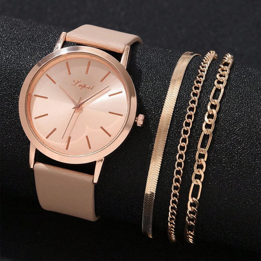 Rose Gold Watch Set