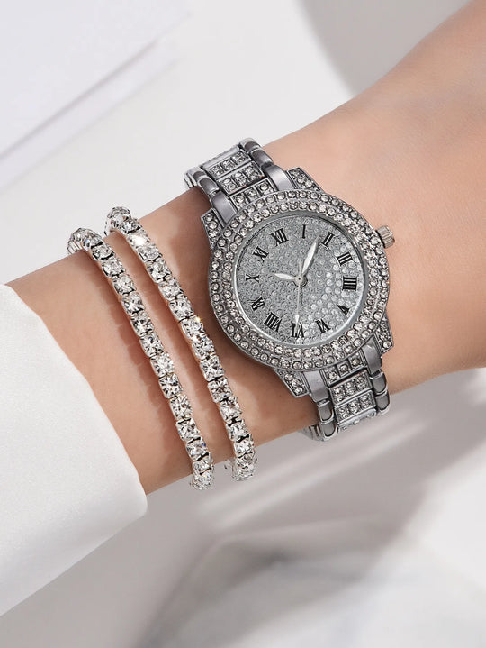 18K Platinum Bracelet & Watch