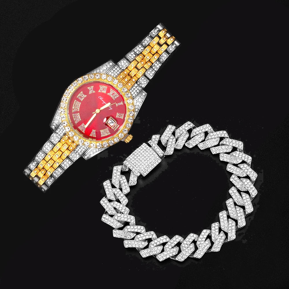 18k Diamond Watch & Bracelet