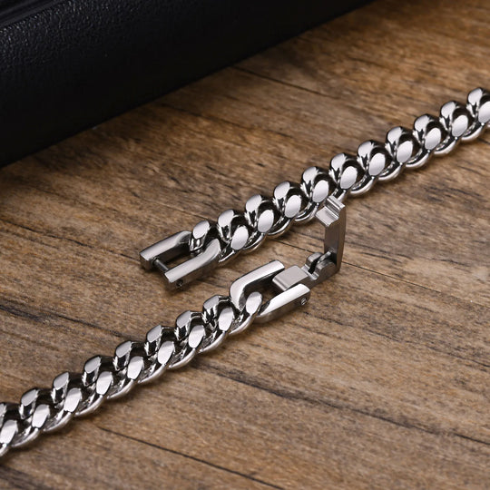 18K Marbella Bracelet Cuban Link Stainless Steel Unisex | DAILY DRIPZ