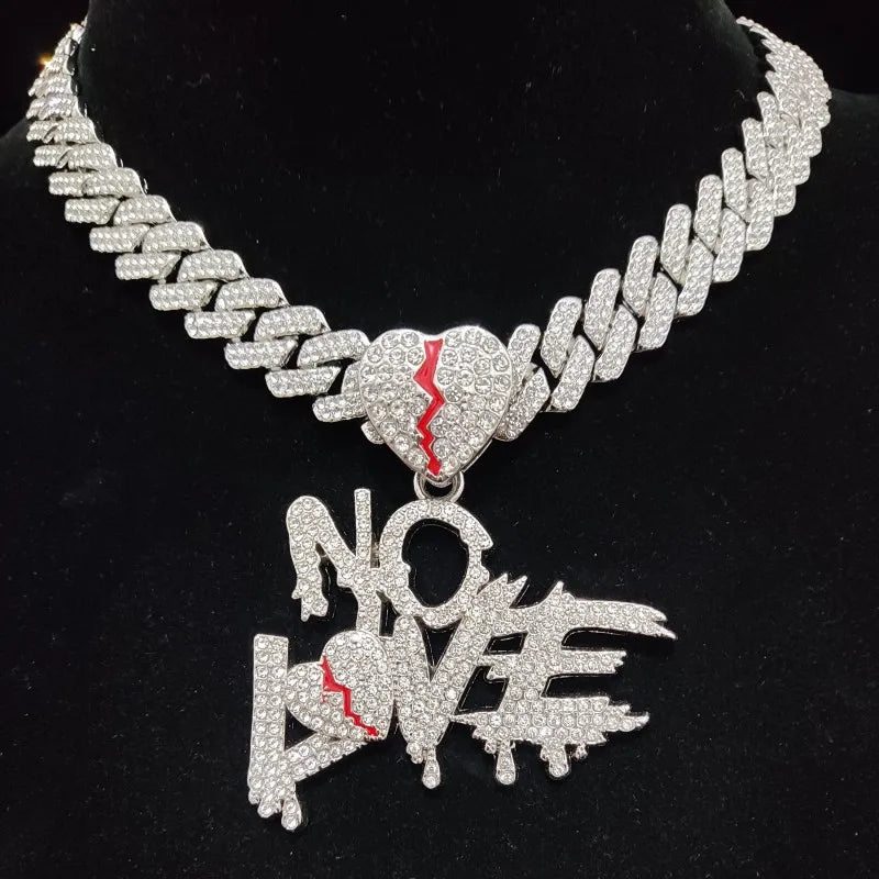 18K No Love Pendant