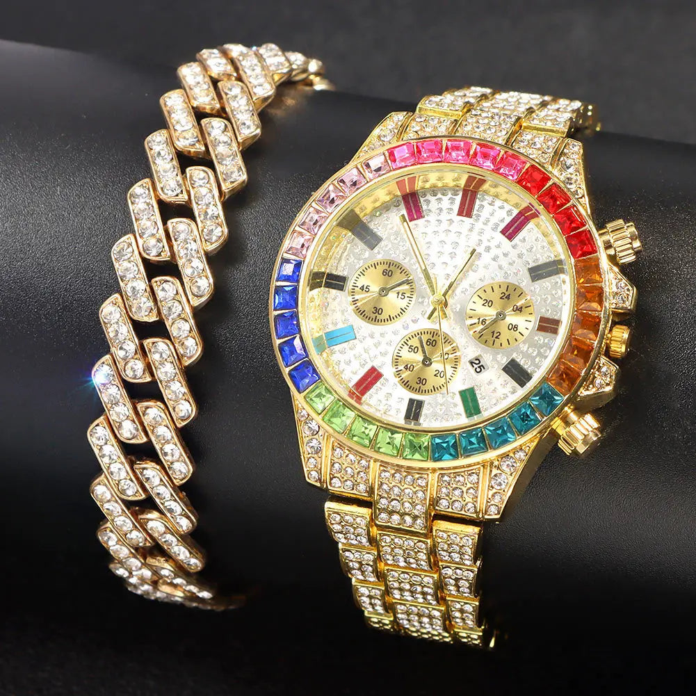 18K Rainbow Bracelet & Watch