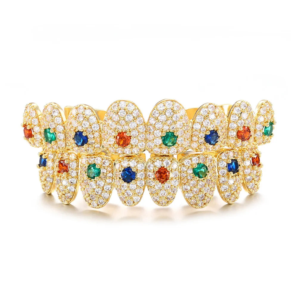 18K Rainbow Grillz