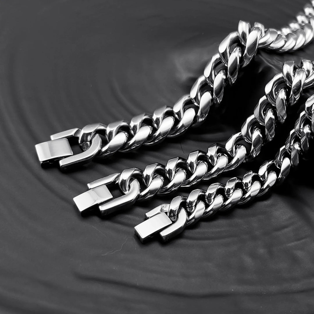 18K Marbella Bracelet Cuban Link Stainless Steel Unisex | DAILY DRIPZ