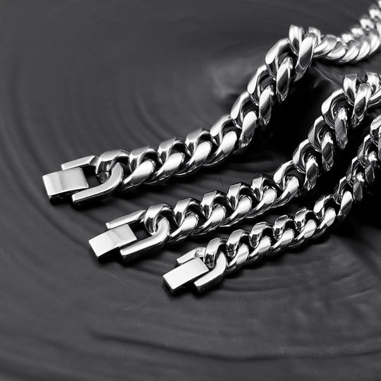 18K Marbella Bracelet Cuban Link Stainless Steel Unisex | DAILY DRIPZ