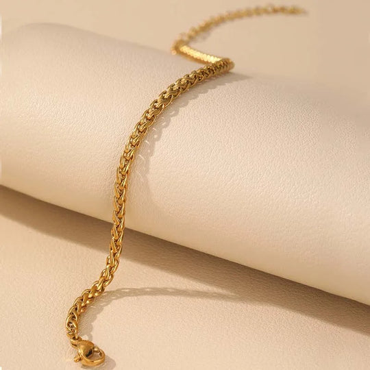 18K London Bracelet Twisted Steel Unisex Jewelry | DAILY DRIPZ