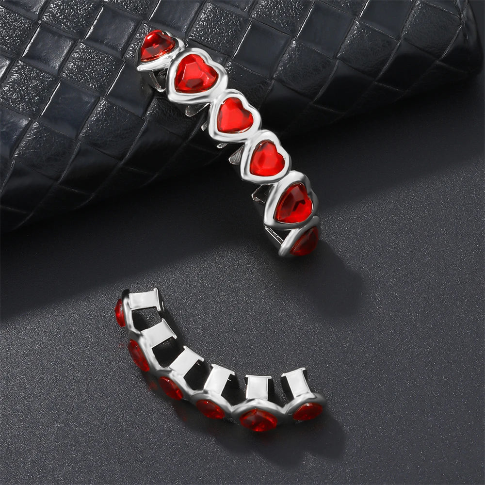 18K Iced Love Grillz