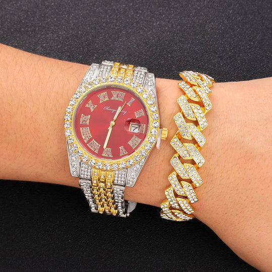 18k Diamond Watch & Bracelet