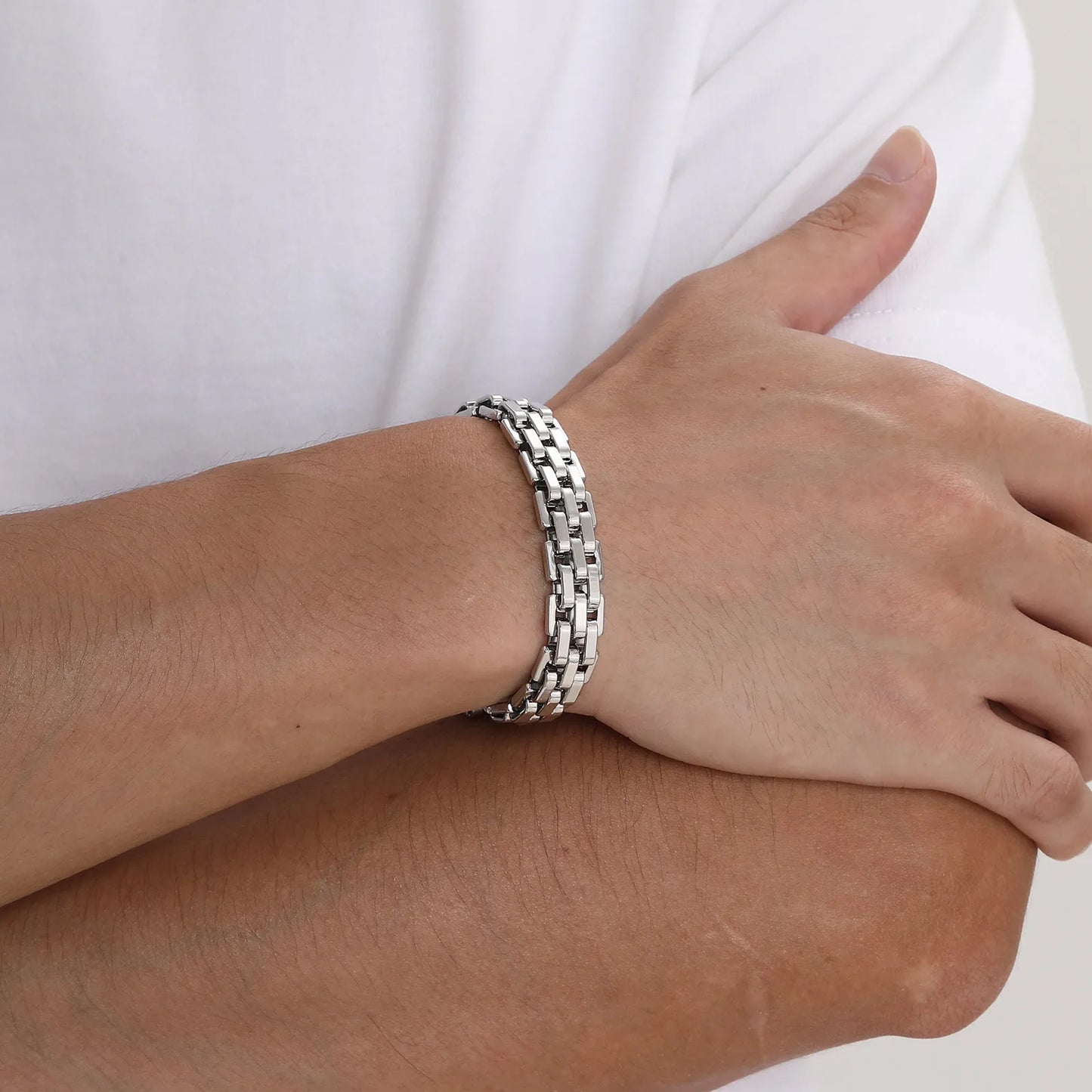 18K Milan Bracelet Chunky Chain Stainless Steel Jewelry | DAILY DRIPZ