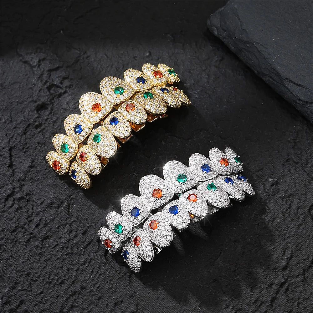 18K Rainbow Grillz