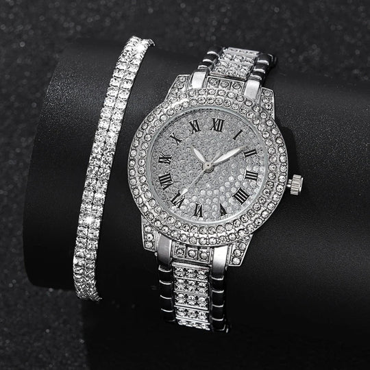 18K Platinum Bracelet & Watch