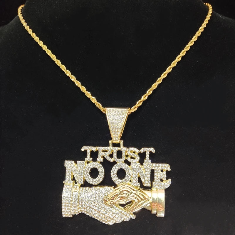 18K No Trust Pendant