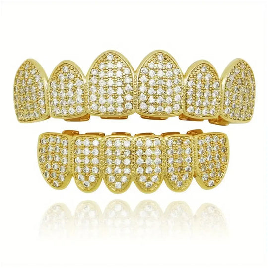18K Iced Blue Grillz