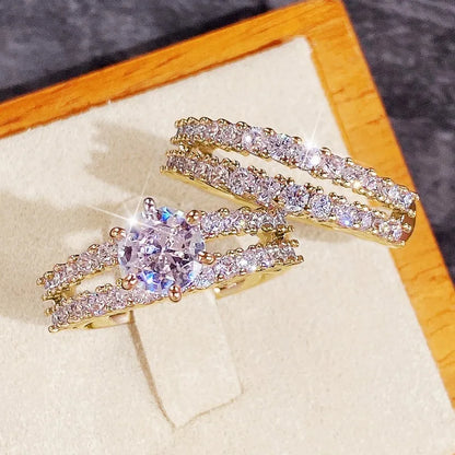 18K Diamond Ring Set