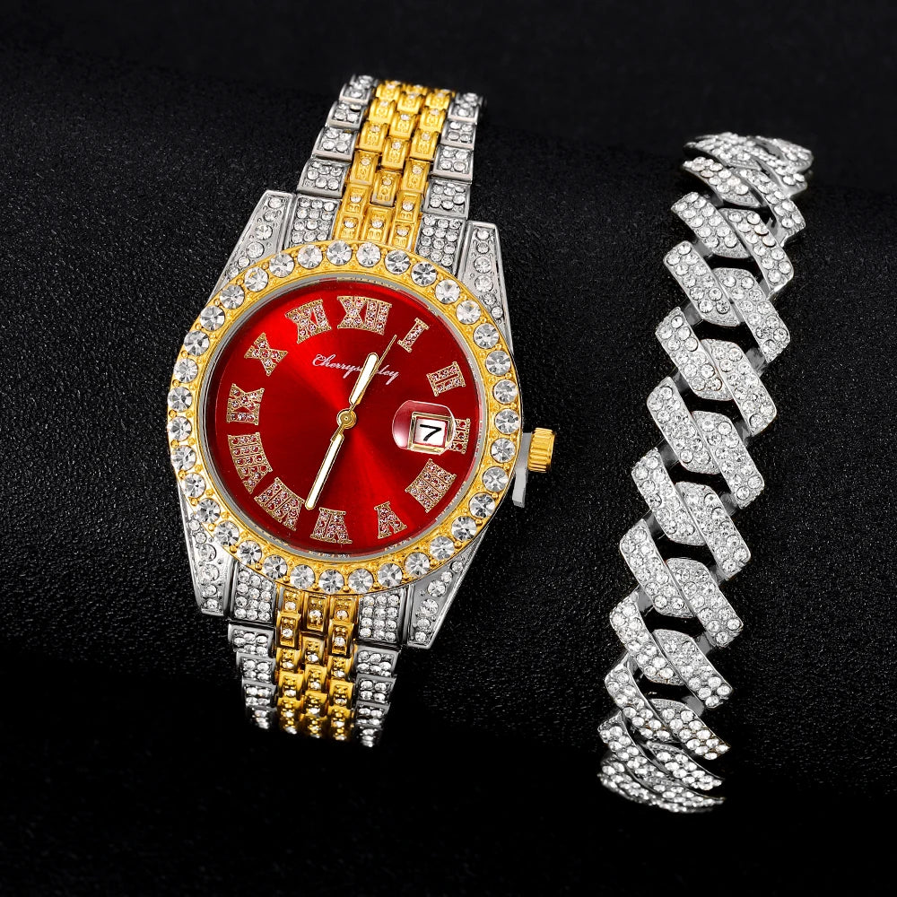 18k Diamond Watch & Bracelet