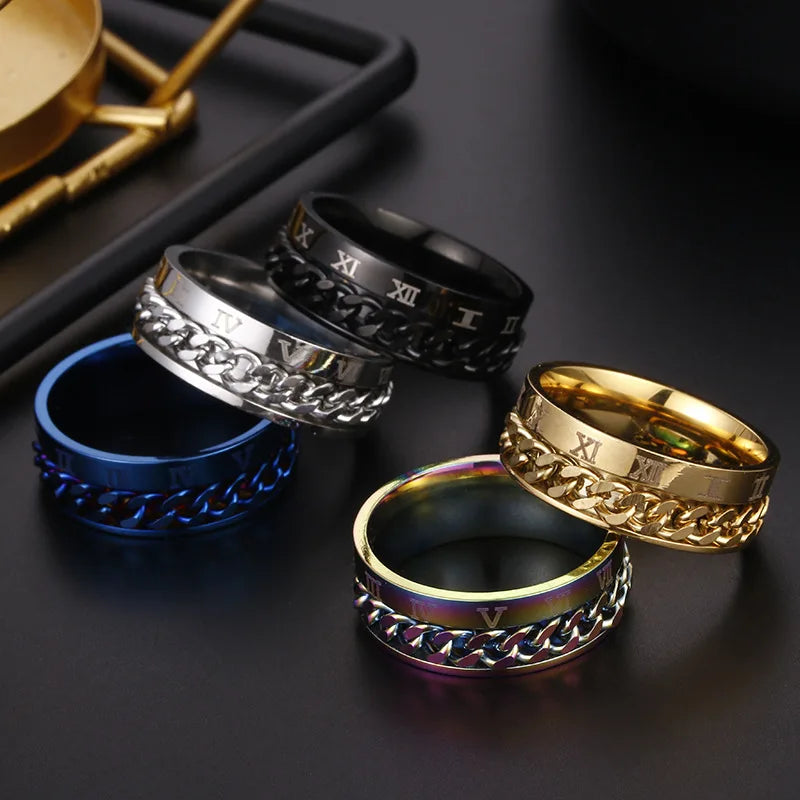 Stainless Steel Fidget Ring