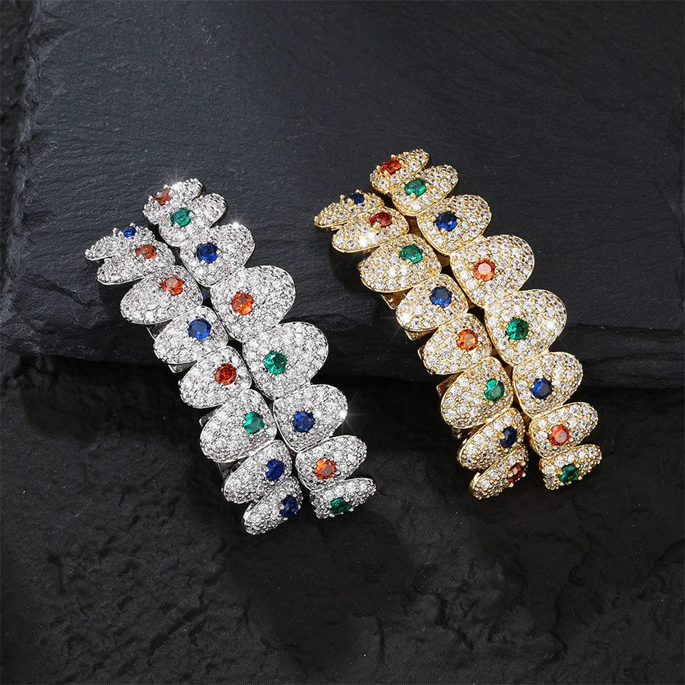 18K Rainbow Grillz