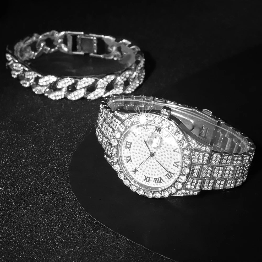 18K Drip Watch & Bracelet