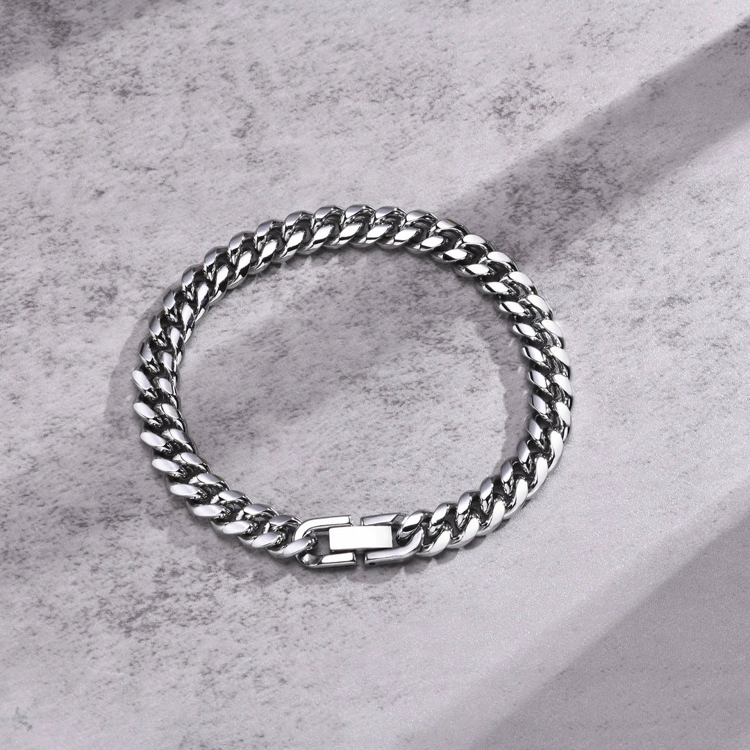18K Marbella Bracelet Cuban Link Stainless Steel Unisex | DAILY DRIPZ
