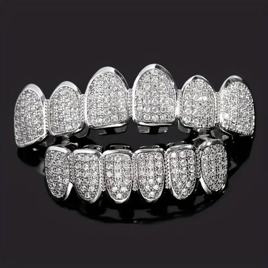 18K Iced Blue Grillz