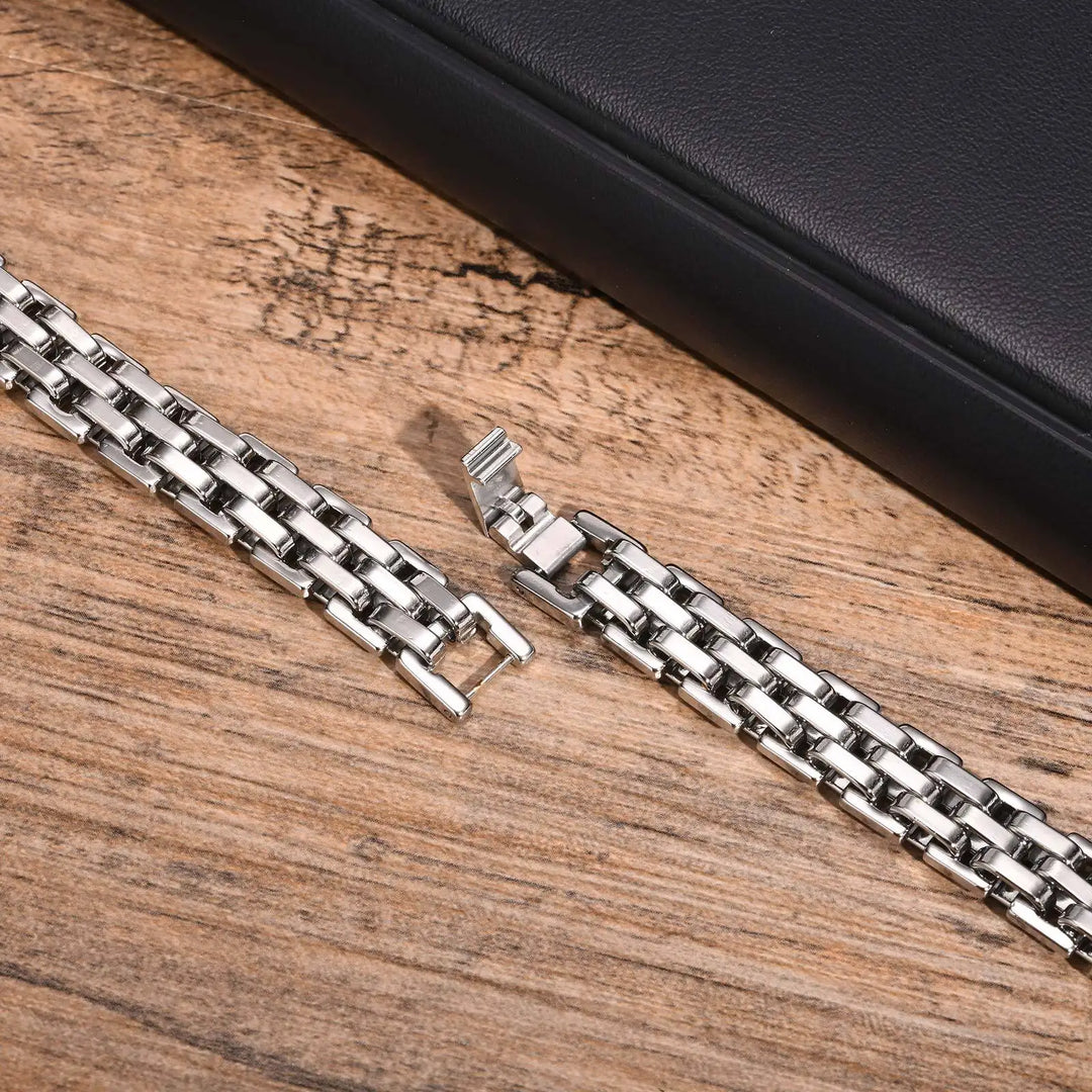 18K Milan Bracelet Chunky Chain Stainless Steel Jewelry | DAILY DRIPZ
