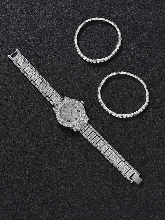 18K Platinum Bracelet & Watch