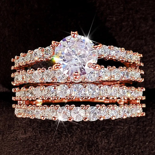 18K Diamond Ring Set