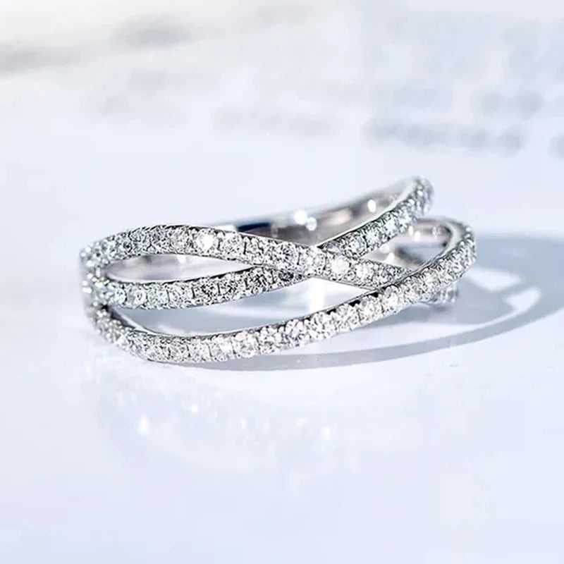 Chic Cross Zirconia Ring